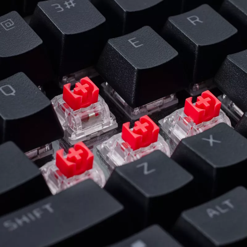 Tastiera da gaming meccanica Kingston (HyperX) Alloy Rise 75 – layout 75% compatto, con filo, modello 7G7A4AA#ABD