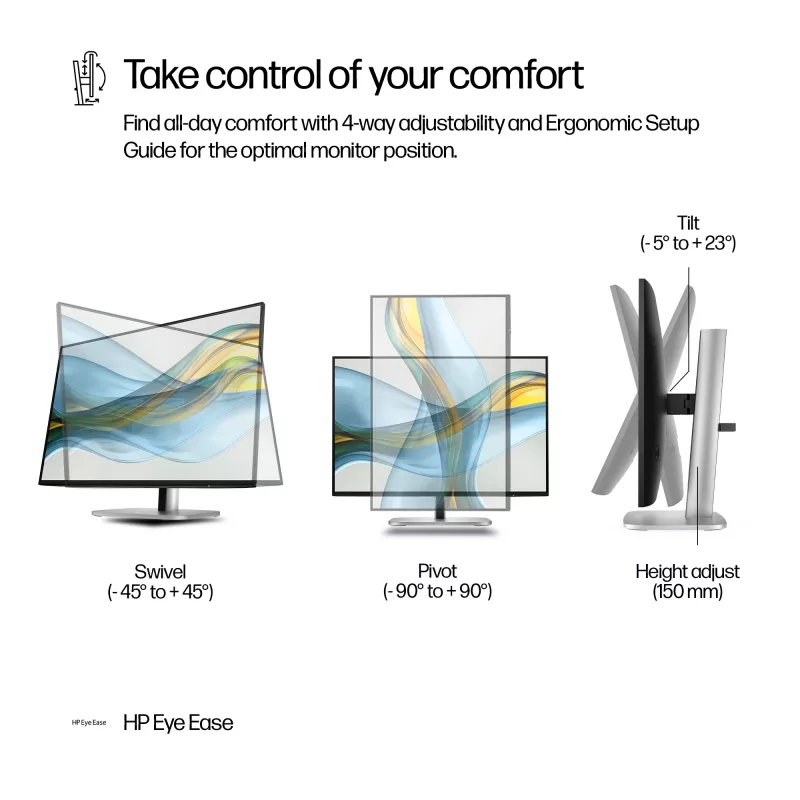HP Series 5 Pro 24 pollici WUXGA monitor - 524pn, 61 cm (24 pollici), WUXGA, LCD, 5 ms, nero (ricondizionato)