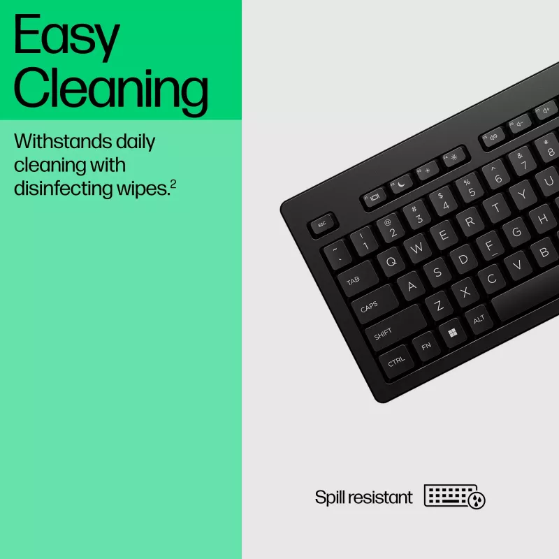 Tastiera full-size con filo HP 125 – USB, cavo 1,8 m, nero