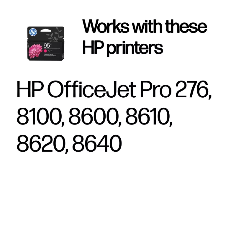 HP 951 cartuccia di stampa originale magenta, magenta, 1 pz., 535 pagine