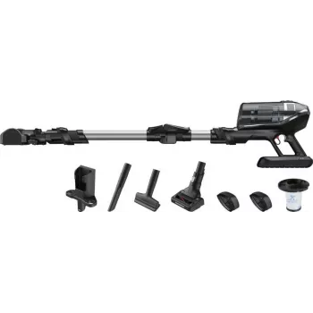 Aspirapolvere a batteria 2 in 1 Rowenta X-Force RH9958, batteria, a secco, HEPA, senza sacchetto, 0,9 L, nero, grigio