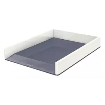 Leitz vaschetta portadocumenti WOW Dual Colour, plastica, metallizzato, bianco, A4, 267 mm, 336 mm, 49 mm