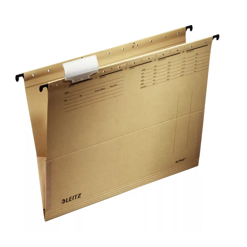 Leitz ALPHA cartella sospesa cartone, metallo A4 marrone