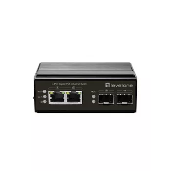 LevelOne IGP-0432 switch di rete unmanaged Gigabit Ethernet (10/100/1000) Power over Ethernet (PoE) nero