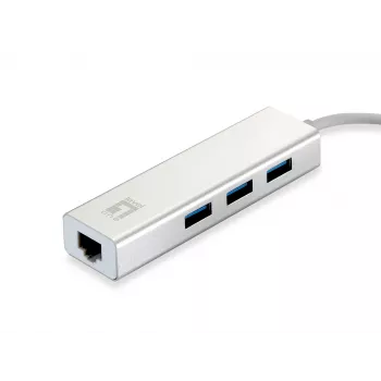 LevelOne adattatore di rete USB Gigabit, hub USB