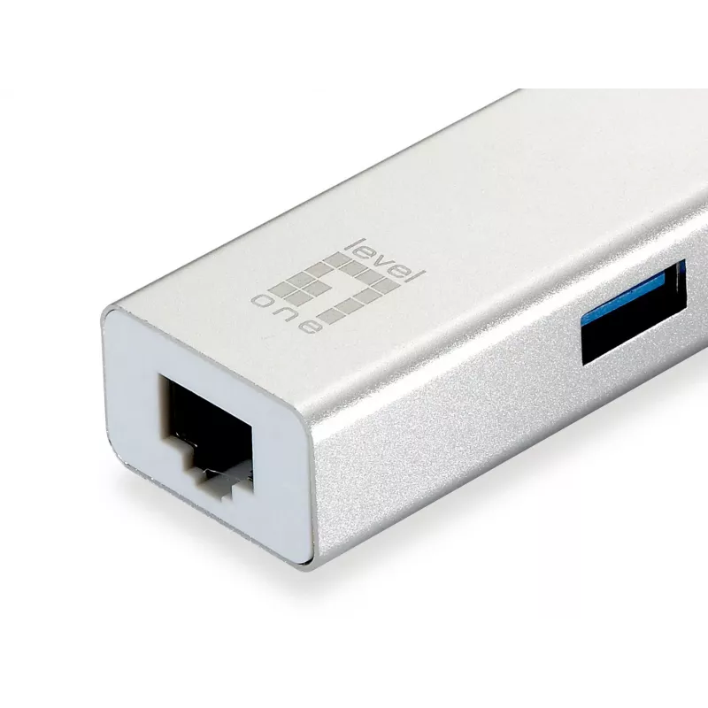 LevelOne adattatore di rete USB Gigabit, hub USB