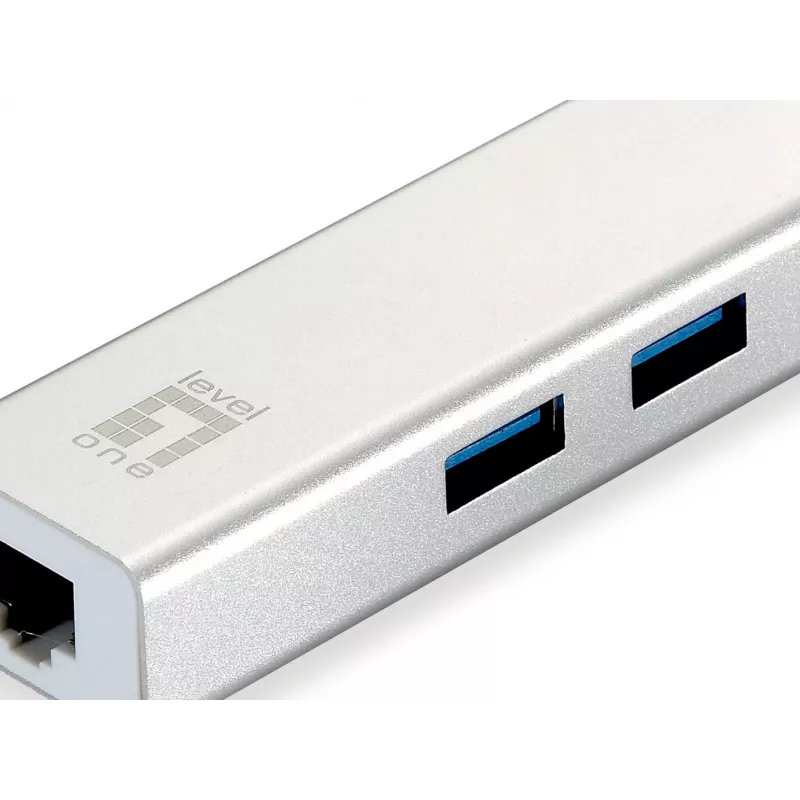 LevelOne adattatore di rete USB Gigabit, hub USB