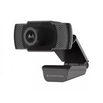 Conceptronic AMDIS webcam Full HD 1080P con microfono, 2 MP, 1920 x 1080 pixel, Full HD, 30 fps, 1280x720@30fps, 1920x1080@30fps, M-JPEG, YUV