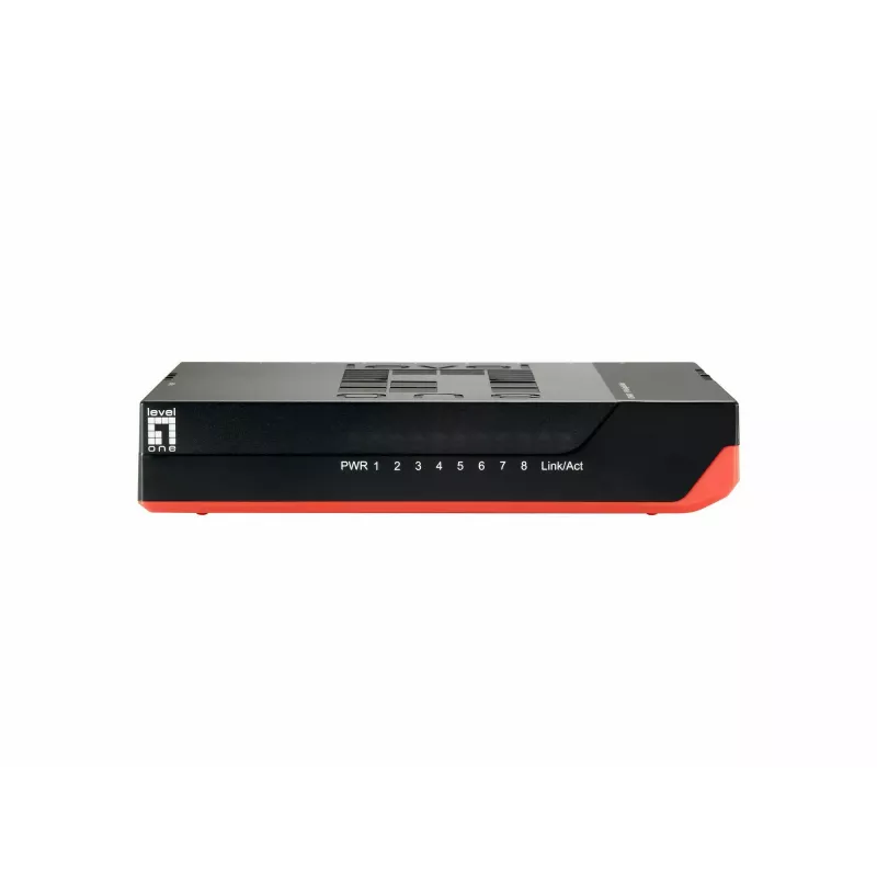 LevelOne switch Gigabit 8 porte, unmanaged, Gigabit Ethernet (10/100/1000), full duplex, montaggio a parete possibile