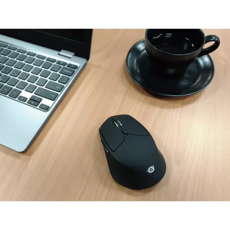 Conceptronic LORCAN02B mouse ergonomico da ufficio per destrimani Bluetooth ottico 1600 DPI
