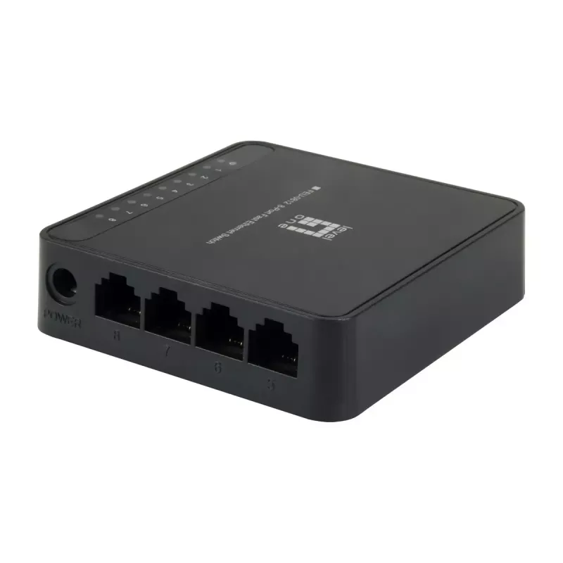 LevelOne FEU-0812 switch di rete unmanaged Fast Ethernet (10/100) nero
