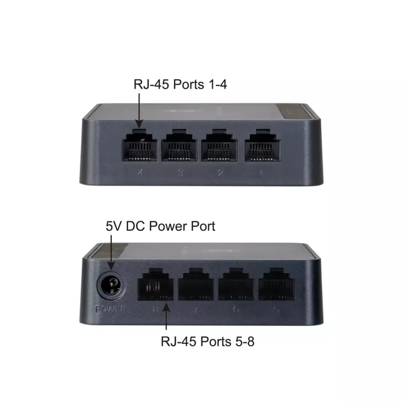 LevelOne FEU-0812 switch di rete unmanaged Fast Ethernet (10/100) nero