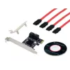 Conceptronic EMRICK adattatore PCIe 4 porte SATA con cavi SATA