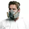 Maschera respiratoria 3M serie 6000 L, semimaschera riutilizzabile, taglia L, grigio