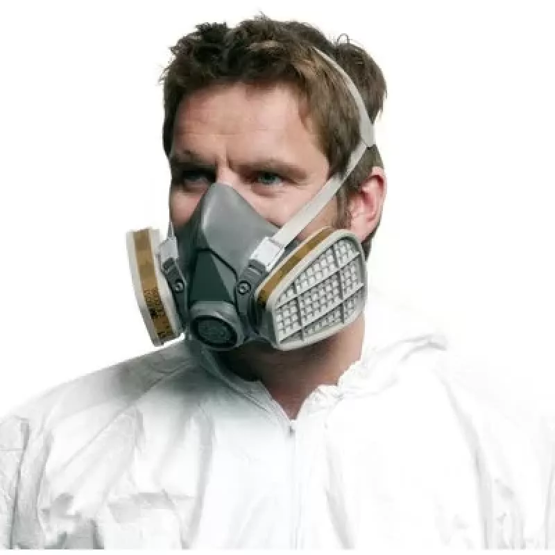 Maschera respiratoria 3M serie 6000 L, semimaschera riutilizzabile, taglia L, grigio