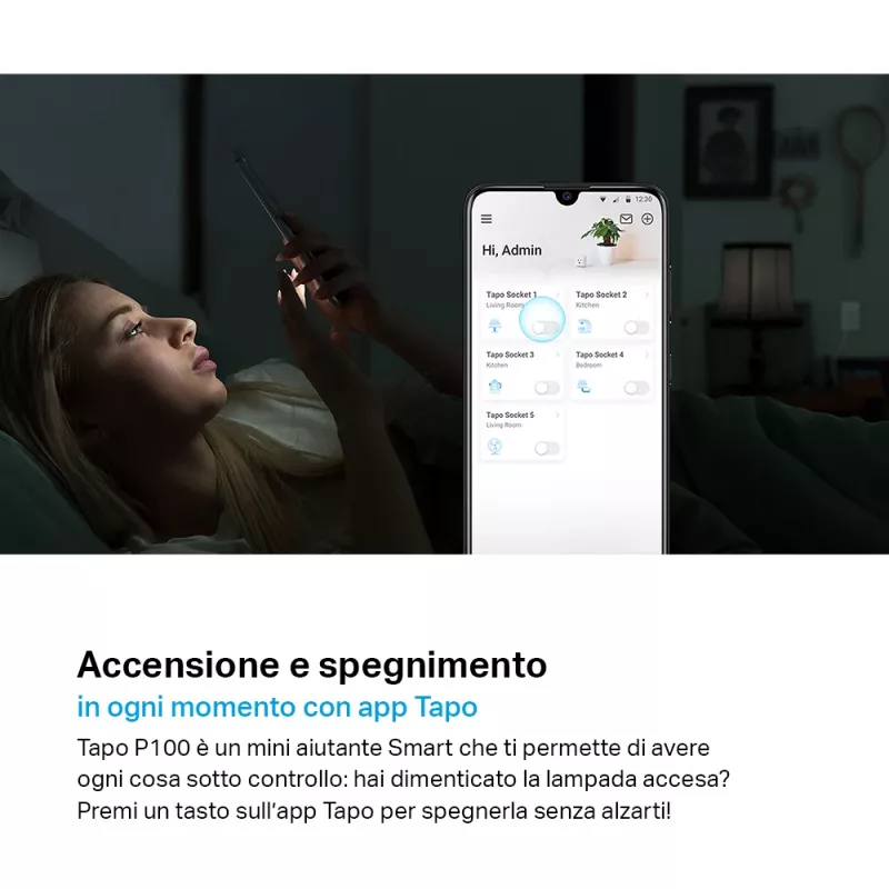 TP-LINK Tapo P100 presa intelligente bianca 2300 W