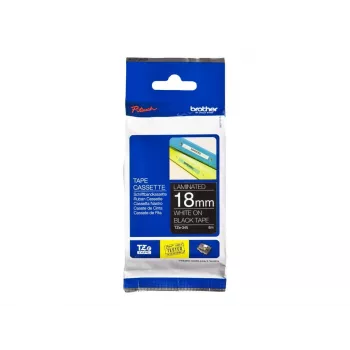 Nastro per laminazione Brother TZe345 18mm bianco su nero