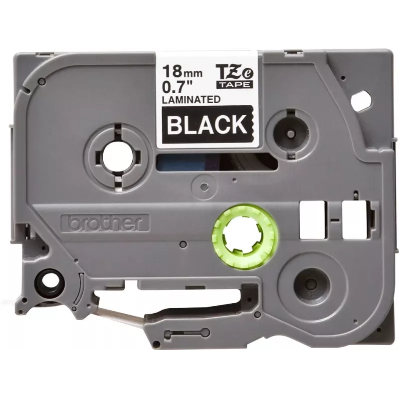 Nastro per laminazione Brother TZe345 18mm bianco su nero