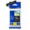 Nastro per laminazione Brother TZe345 18mm bianco su nero