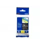 Nastro per etichette Brother TZe355 24mm bianco su nero