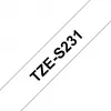Nastro adesivo Brother TZeS231 nero su bianco 1,2 cm 8 m