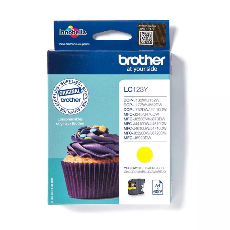 Cartuccia d'inchiostro Brother LC123Y giallo