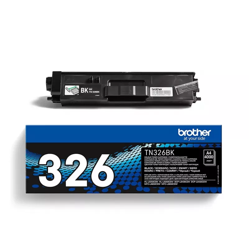 Brother TN-326BK cartuccia toner, nero, 4000 pagine
