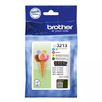 Set cartucce Brother LC3213VALDR nero ciano magenta giallo