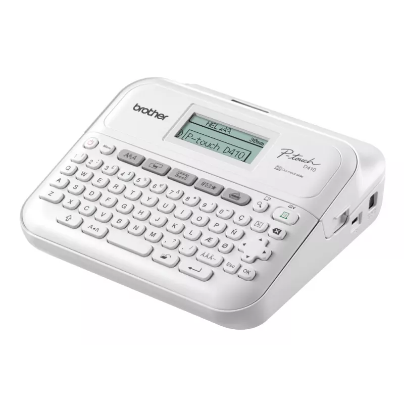 Etichettatrice Brother PT-D410 portatile mono termica, bianco, nastro fino a 12 mm