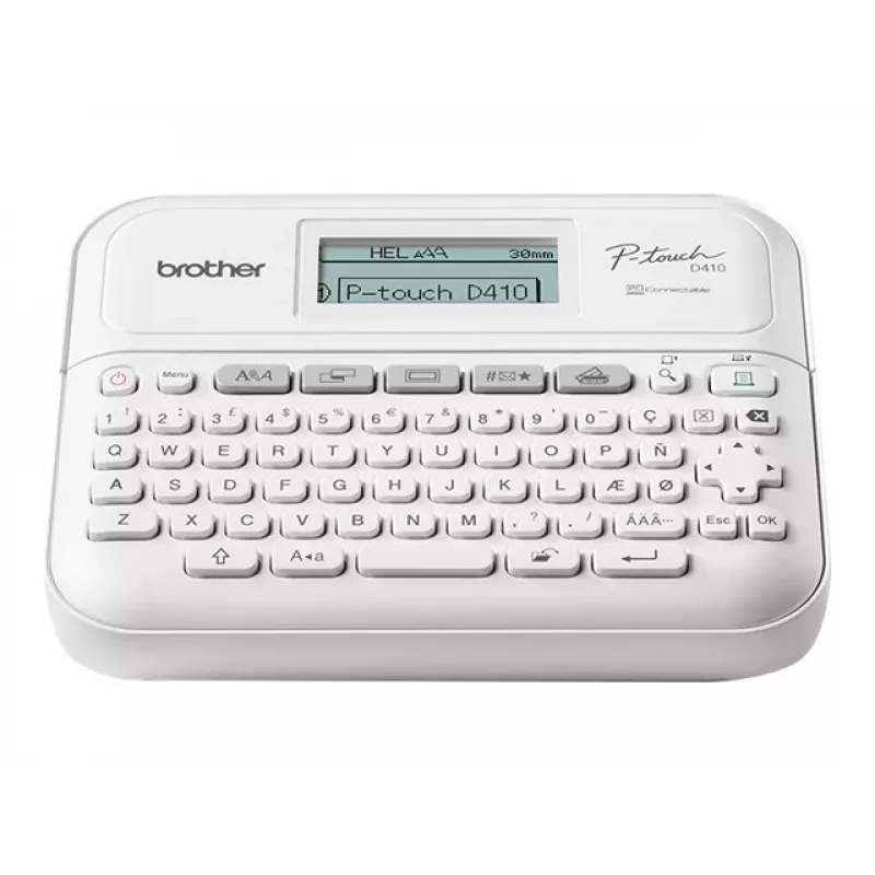 Etichettatrice Brother PT-D410 portatile mono termica, bianco, nastro fino a 12 mm