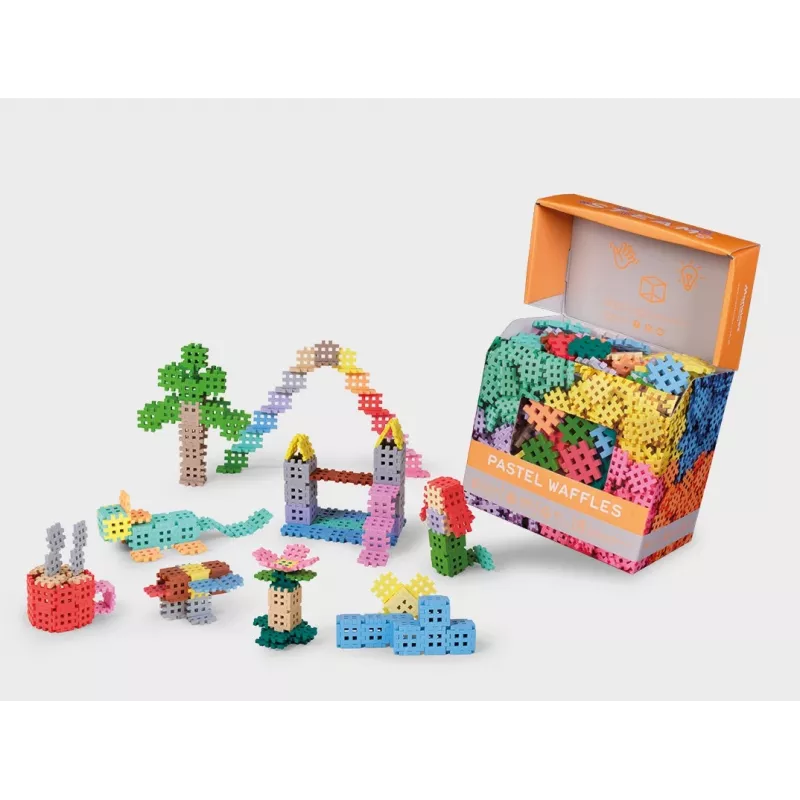 Blocchi da costruzione Marioinex Waffle Blocks mini pastello set da 500 pezzi