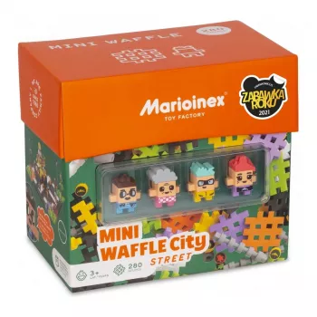 Set di costruzioni Marioinex Waffle mini blocchi – strada, 280 pezzi