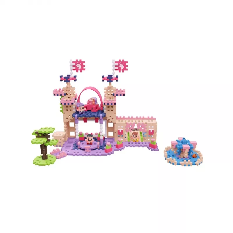 Set di costruzioni Marioinex Waffle Mini Blocks Princess — 280 pezzi, multicolore, box, età 6+