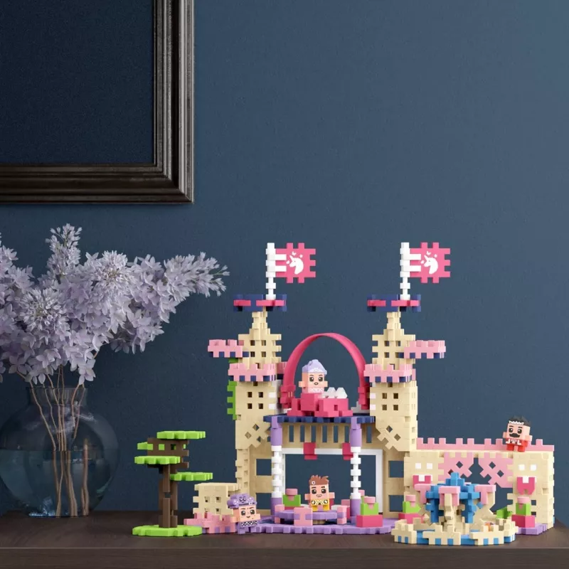 Set di costruzioni Marioinex Waffle Mini Blocks Princess — 280 pezzi, multicolore, box, età 6+