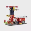 Set di costruzioni Marioinex Waffle Blocks caserma dei vigili del fuoco 280 pezzi, modello 906279