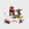 Set di costruzioni Marioinex Waffle Blocks caserma dei vigili del fuoco 280 pezzi, modello 906279