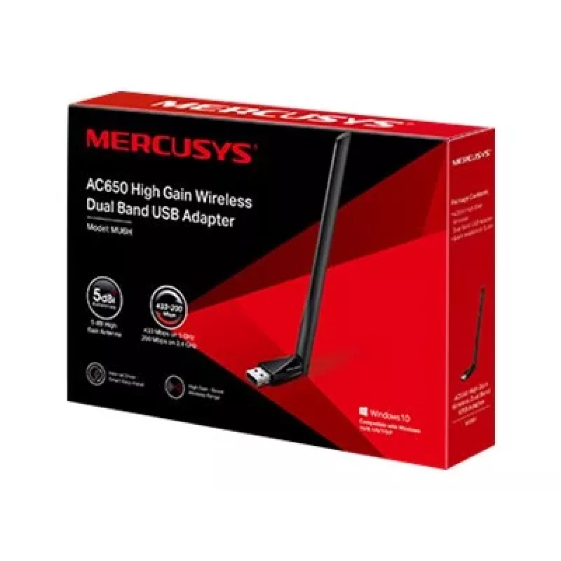 Adattatore USB Mercusys AC650 High Gain Wireless Dual Band