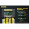 Nitecore UM4 caricabatterie batterie domestiche DC litio-ferro-fosfato litio-ione nichel-cadmio