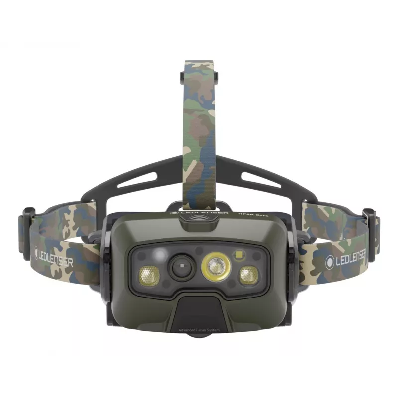Ledlenser HF8R Core RGB Camouflage - Torcia frontale LED, verde