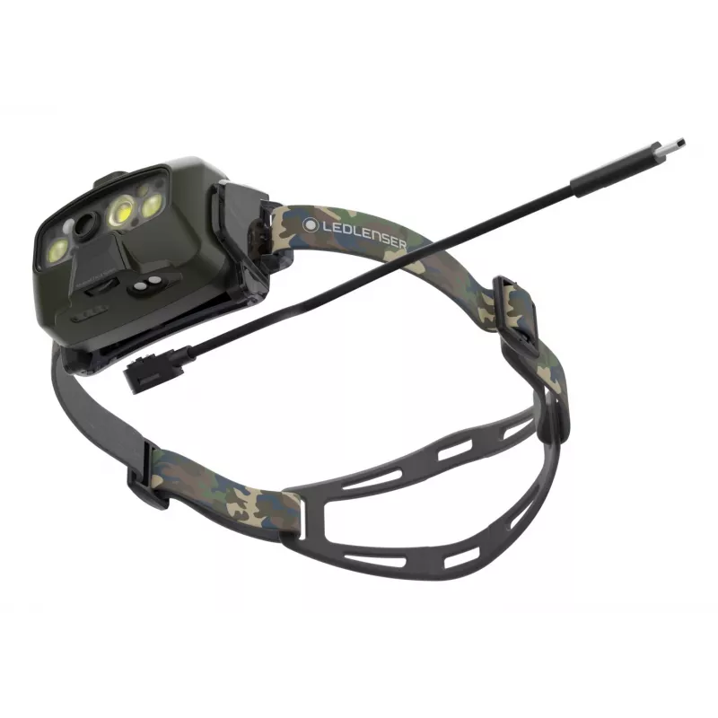Ledlenser HF8R Core RGB Camouflage - Torcia frontale LED, verde