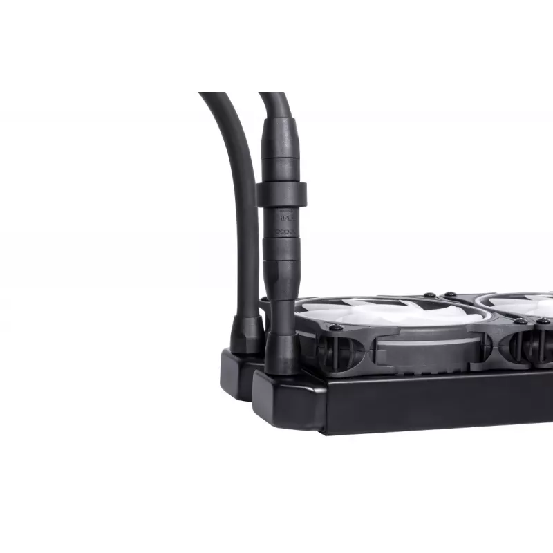 Alphacool Eisbaer Pro Aurora 360 dissipatore a liquido all-in-one per processore 12 cm nero, bianco 1 pz.