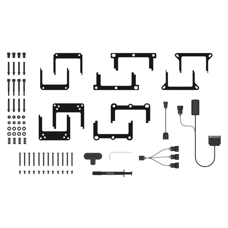 Alphacool Eisbaer Pro Aurora 360 dissipatore a liquido all-in-one per processore 12 cm nero, bianco 1 pz.