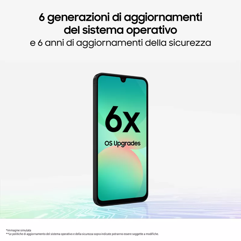 Samsung Galaxy A26 17 cm (6,7) Hybrid Dual SIM Android 15 5G USB Type-C 8 GB 256 GB 5000 mAh nero