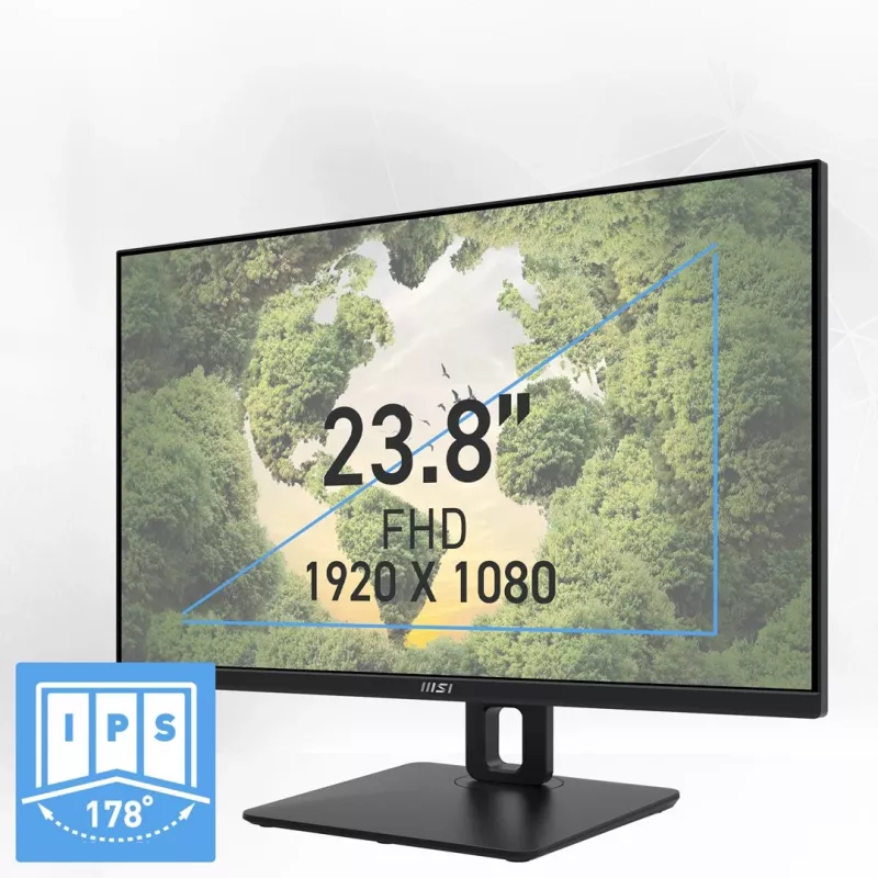 MSI Pro MP245PG 24 pollici IPS FHD HDMI/DP Pivot - Monitor piatto - 61 cm