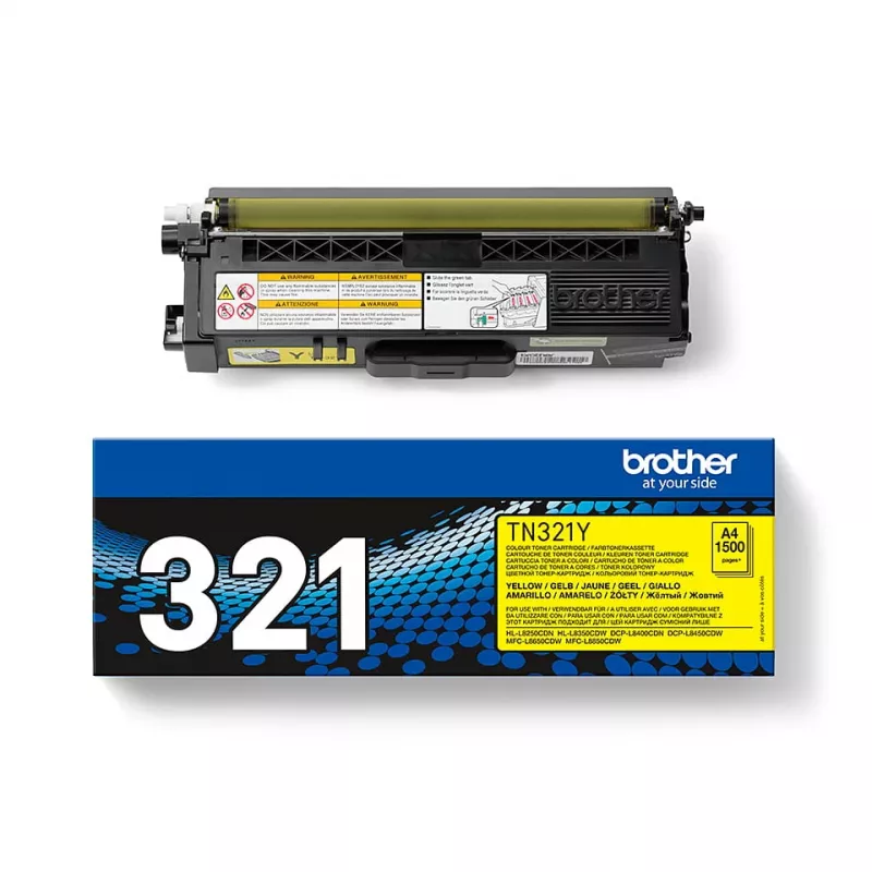 Brother TN-321Y cartuccia toner, giallo, 1500 pagine