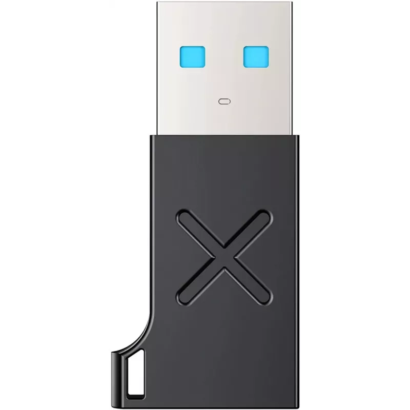 Unitek adattatore USB-C a USB-A A1049ABK01 — nero, adattatore compatto USB-C (femmina) a USB-A (maschio)