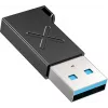 Unitek adattatore USB-C a USB-A A1049ABK01 — nero, adattatore compatto USB-C (femmina) a USB-A (maschio)