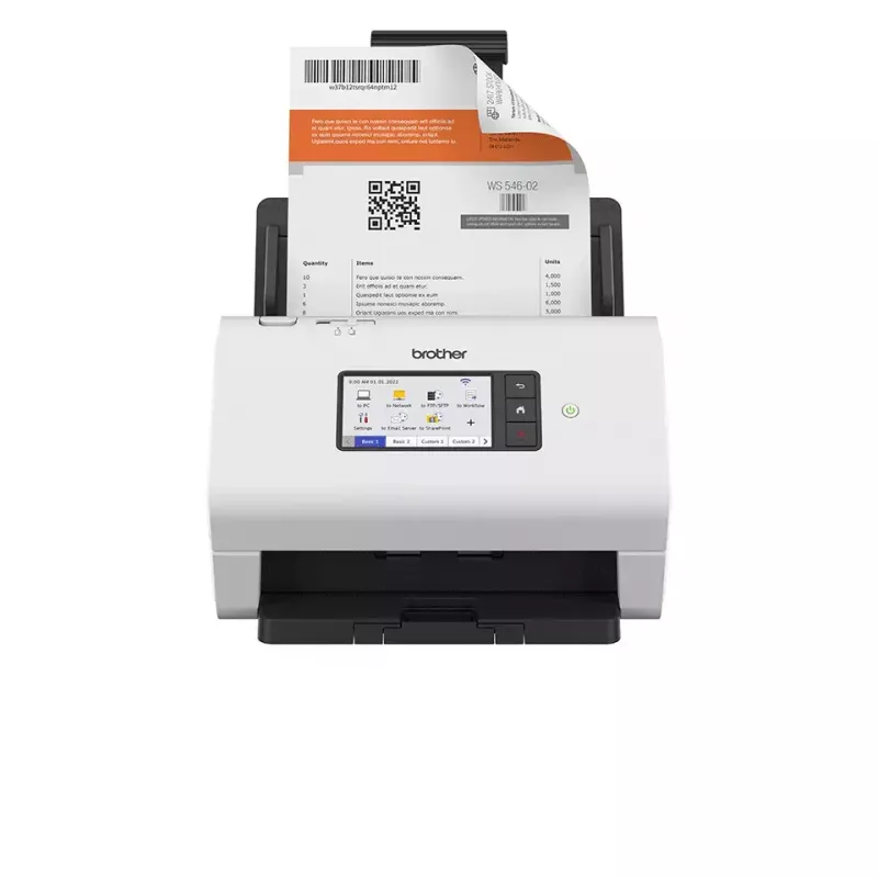 Scanner ADF + a trascinamento Brother ADS-4900W 600 x 600 DPI A4 nero bianco
