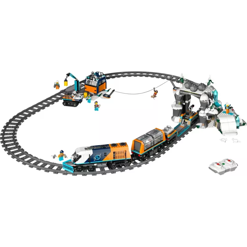 LEGO CITY 60470 Treno Arctic Polar Express esploratori