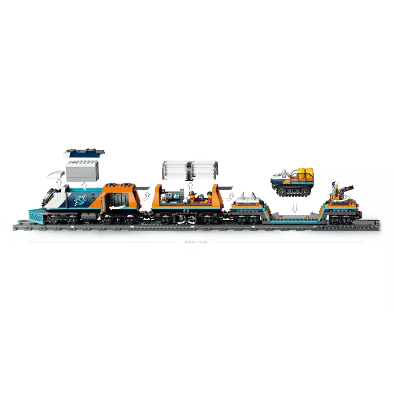 LEGO CITY 60470 Treno Arctic Polar Express esploratori